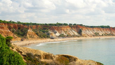 Photo of aerial view of beautiful landscape of Faro, Algarve, Portugal.