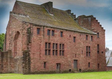 Photo of Arbroath Abbey, in the Scottish town of Arbroath, was founded in 1178 by King William the Lion ,Scotland .
