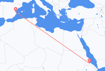 Asmara to Valencia