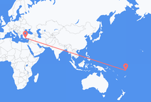 Flights from Funafuti to Antalya