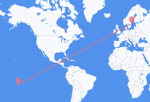 Vols d’Huahine pour Stockholm