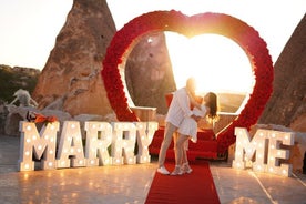 "Cappadocia Proposal:Sunrise Balloon or Fairy Chimneys at Sunset"