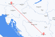 Flyg från Sarajevo, Bosnien och Hercegovina till Klagenfurt, Österrike