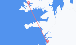 Flyreiser fra Reykjavík, Island til Bíldudalur, Island