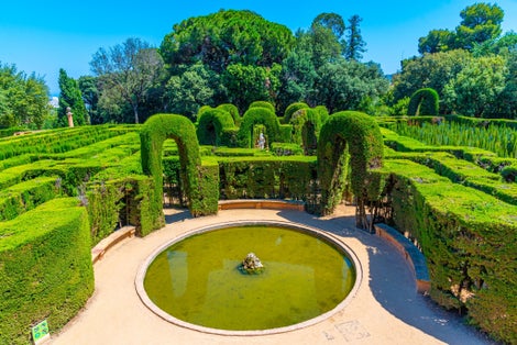 Laberint d H orta Park Barcelona,Spain.