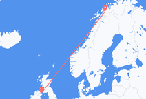 Vuelos de Belfast, Irlanda del Norte hacia Bardufoss, Noruega