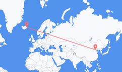 Flights from Beijing to Egilsstaðir