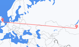 Flights from Mongolia to England