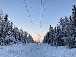 photo of sunset over Drammen, a town in the Buskerud province of Norway.