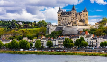 Photo of the Erdre River in Nantes, France.