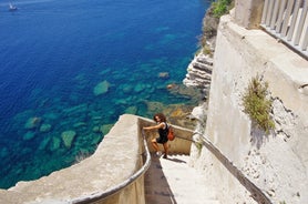 Photo of beautiful Grande Sperone beach, Bonifacio ,France.