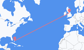 Flights from the Bahamas to England