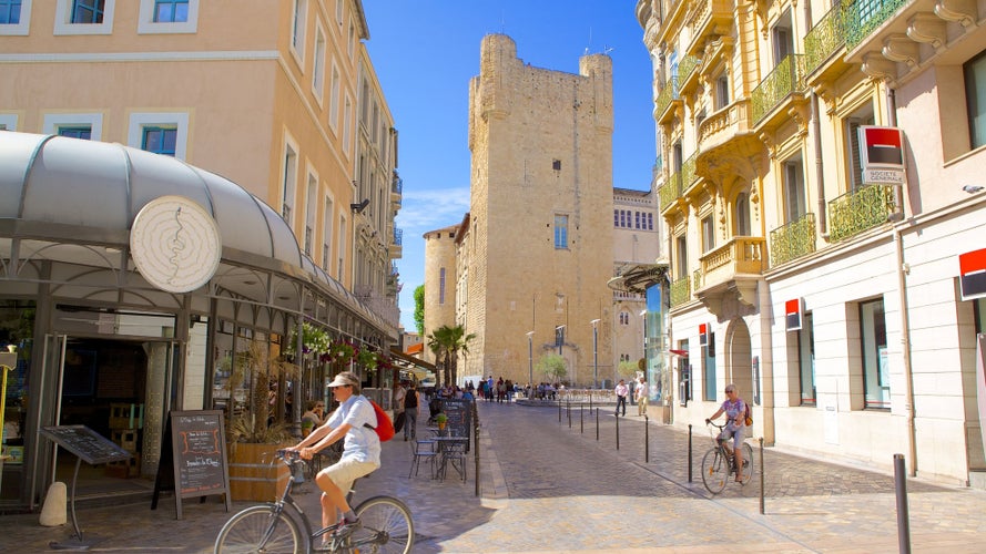 Narbonne which includes cycling and street scenes