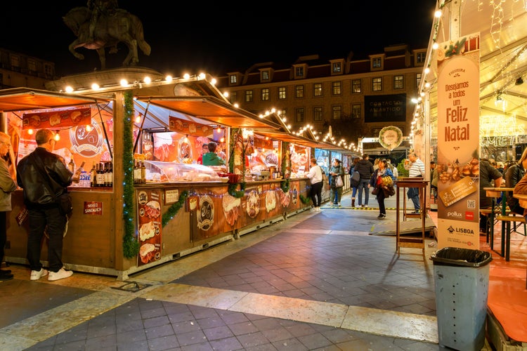 Rossio Christmas Market in the Baixa district of Lisbon, Portugal.jpg