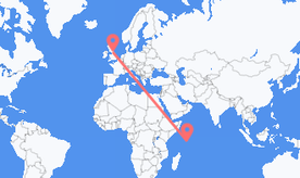 Flights from Seychelles to England