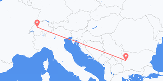 die Schweiz nach Bulgarien