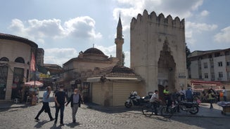 Photo of Sabancı Merkez Camii (English: Sabancı Central Mosque) in Adana, Turkey. The mosque is the second largest mosque in Turkey and the landmark in the city of Adana.