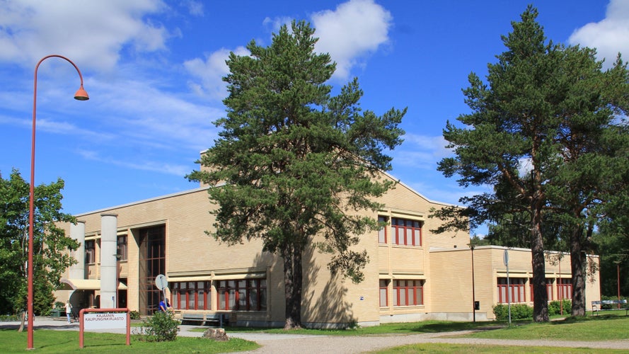 Kajaani main library, Kajaani, Finland.- Seen from south.