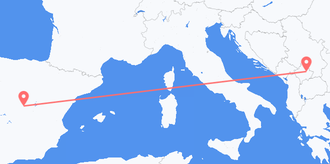 Flüge von Spanien nach Kosovo