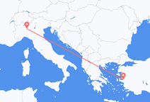 Flights from Izmir to Milan