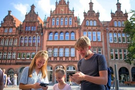 Private audio book city rally in the old town of Hanover