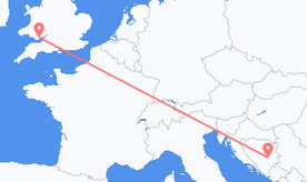 Vols depuis le Pays de Galles en Bosnie-Herzégovine