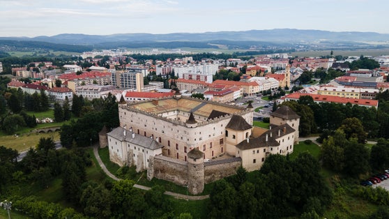 Photo of Aerial view of the castle in Zvolen, Slovakia.