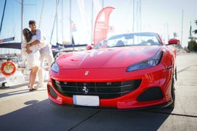 Conducción de Ferrari & Paseo en Barco en Barcelona 