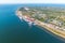 Photo of aerial view of Paldiski that is a town and Baltic Sea port situated on the Pakri Peninsula of northwestern Estonia..