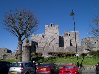 photo of view of  Castle Rushen .