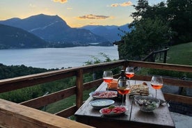 La 'Dolce Vita' Hike to Mountain House with Lake View Aperitivo