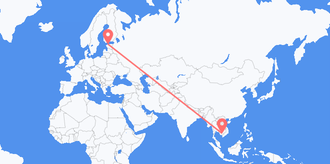 Cambodia to Estonia
