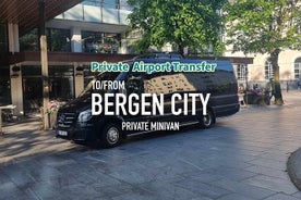 Privéminibusluchthaventransfer van of naar de stad Bergen