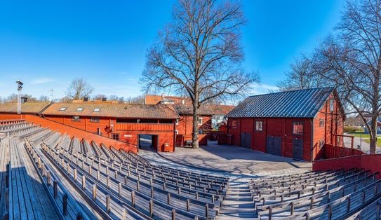 photo of theatre in Wadkoping historical quarter of Orebro, Sweden.