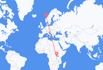 Voli da Kigali a Kristiansund