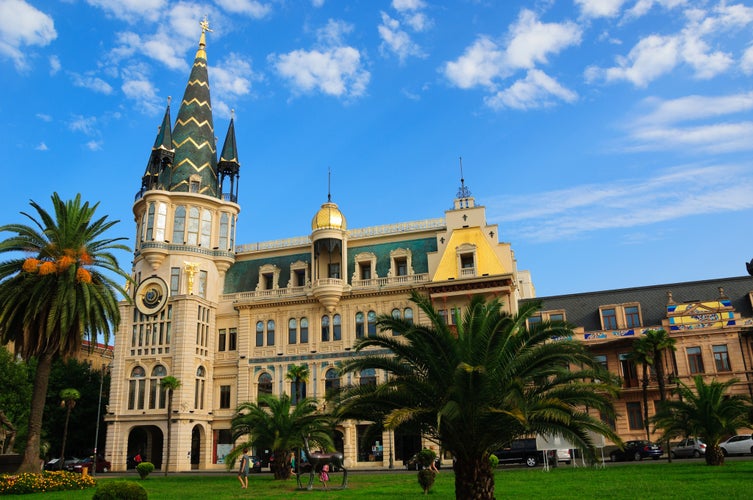 Photo of Cityscape with beautiful architecture. Europe square in Batumi.