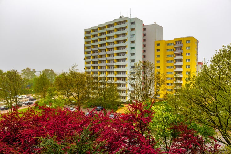 photo of view of Residential building with nature around in Leherheide Bremerhaven Germany.