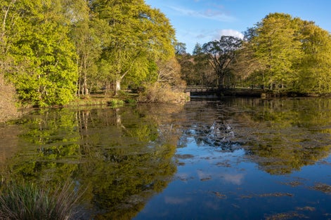 Photo of The loch at Haddo House ,Aberdeen , Scotland .