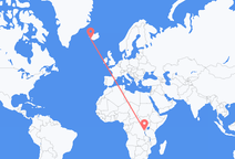 Flights from Bujumbura to Reykjavík