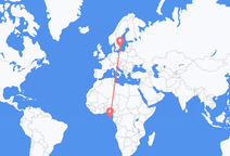 Flyg från São Tomé, São Tomé och Príncipe till Kalmar, Sverige