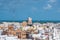 photo of aerial view of Cadiz with Tavira Tower in Cadiz, Spain.