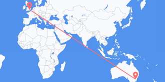 Flights from Australia to the United Kingdom