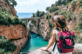 photo of beautiful view of Vietri sul Mare, the first town on the Amalfi Coast, with the Gulf of Salerno, province of Salerno, Campania, southern Italy.