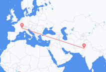 파키스탄 바하왈푸르에서 출발해 스위스 제네바로(으)로 가는 항공편