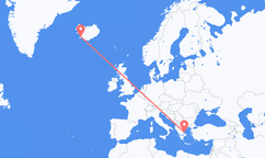 Flights from Reykjavík to Skiathos