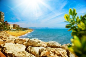 Photo of panoramic aerial view of Malaga on a beautiful summer day, Spain.