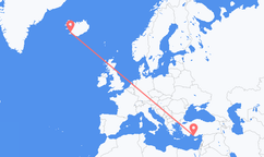Flights from Reykjavík to Gazipaşa