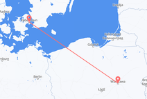 Flights from Warsaw to Copenhagen