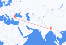방글라데시 다카에서 출발해 터키 부르사로(으)로 가는 항공편