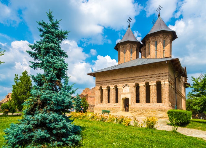 Metropolitan Church and royal court in Targoviste landmark, Romania